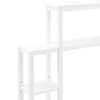 Alaterre Furniture Dover Over Toilet Organizer with Side Shelving, Bathroom Shelf with 2 Towel Rods ANDO704WH